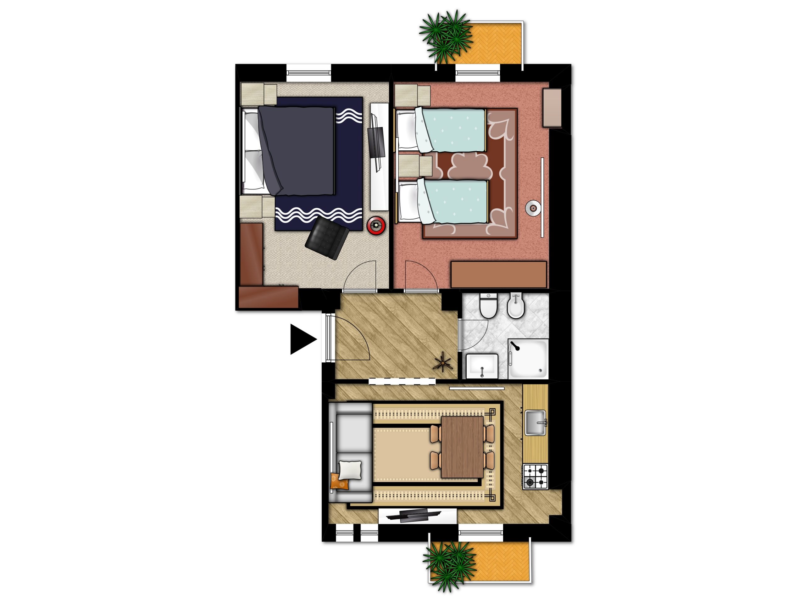 Planimetria appartamento tipo 
