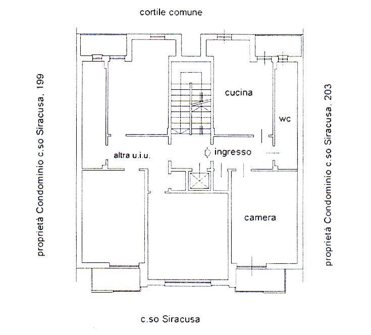 Planimetria appartamento tipo 1